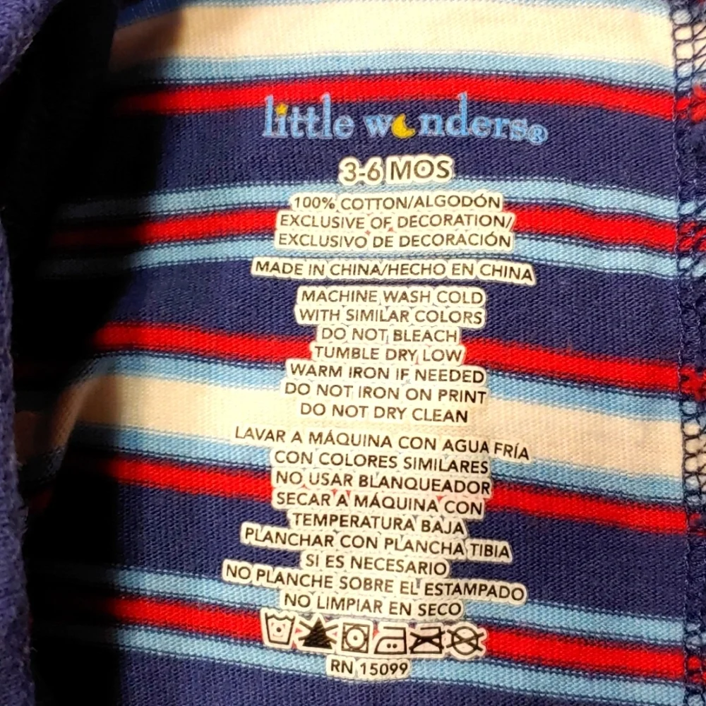 Bundle of Boy's 3-6mo Striped Rompers